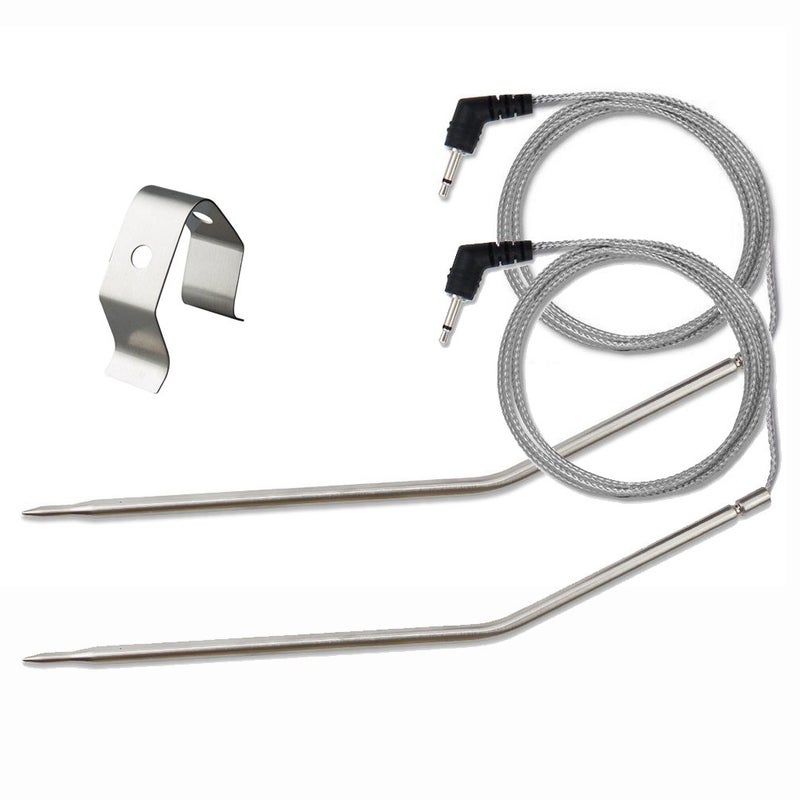 eBasics Grilling BBQ Meat Thermometer Temperature Probe Replacement Thermometer Probe Compatible with Thermopro TP25 TP20 TP07 TP-07 TP08 TP-08S TP06S TP16 TP-16S TP17, Fit Listed Models Only - Image 1